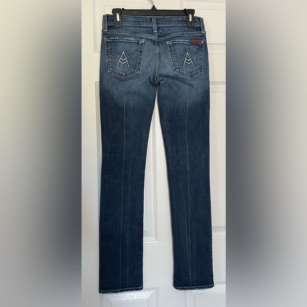 7 For All Mankind A-Pocket Straight Leg Women’s Jeans Size 27 - Picture 3 of 12